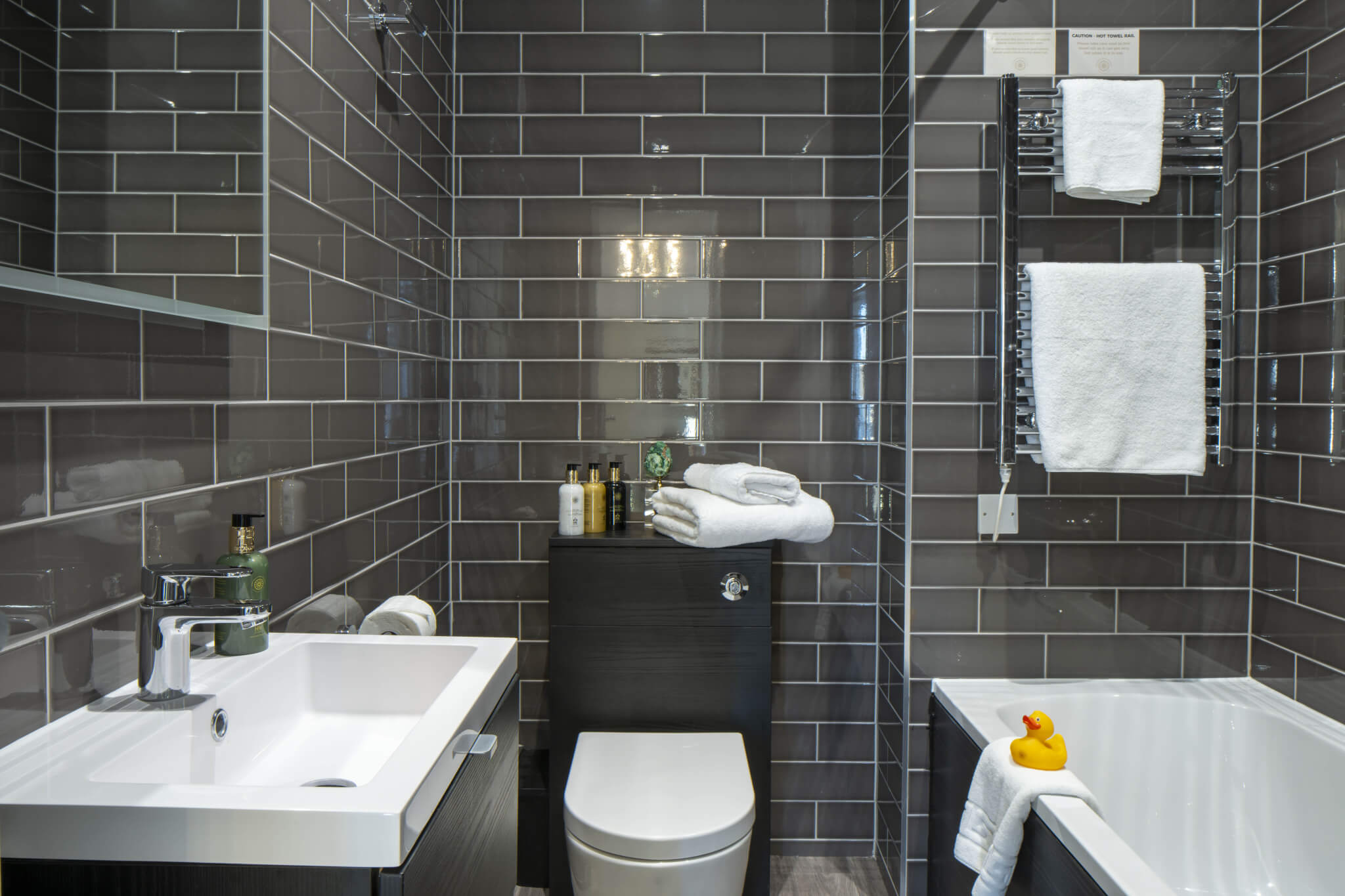 Castle Of Brecon Hotel Deluxe 4 Poster Room Bathroom